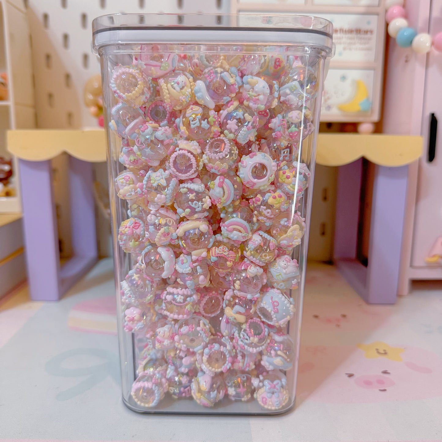 Translucent Hand-Painted Beads