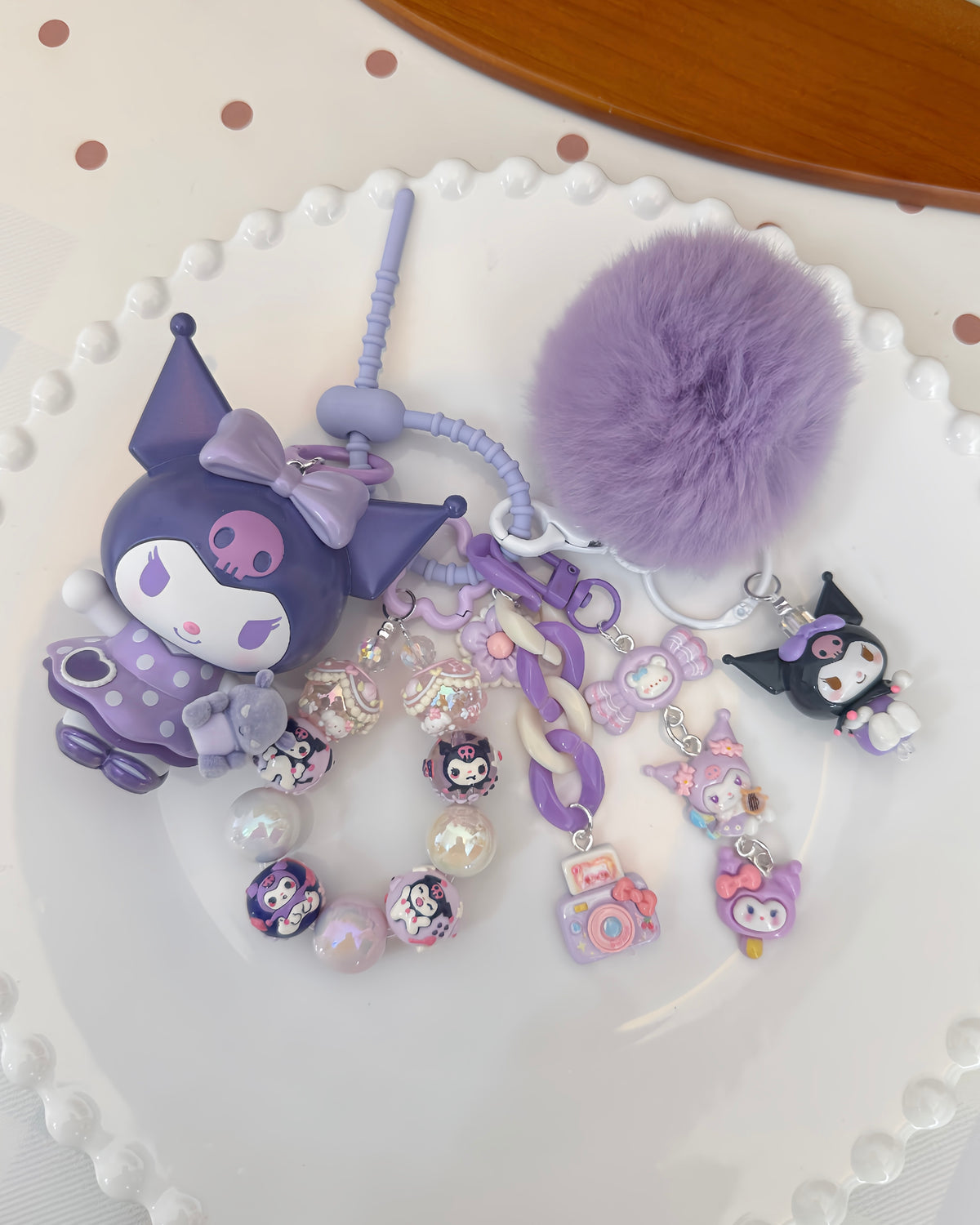 Cute Girl Handmade Keychain