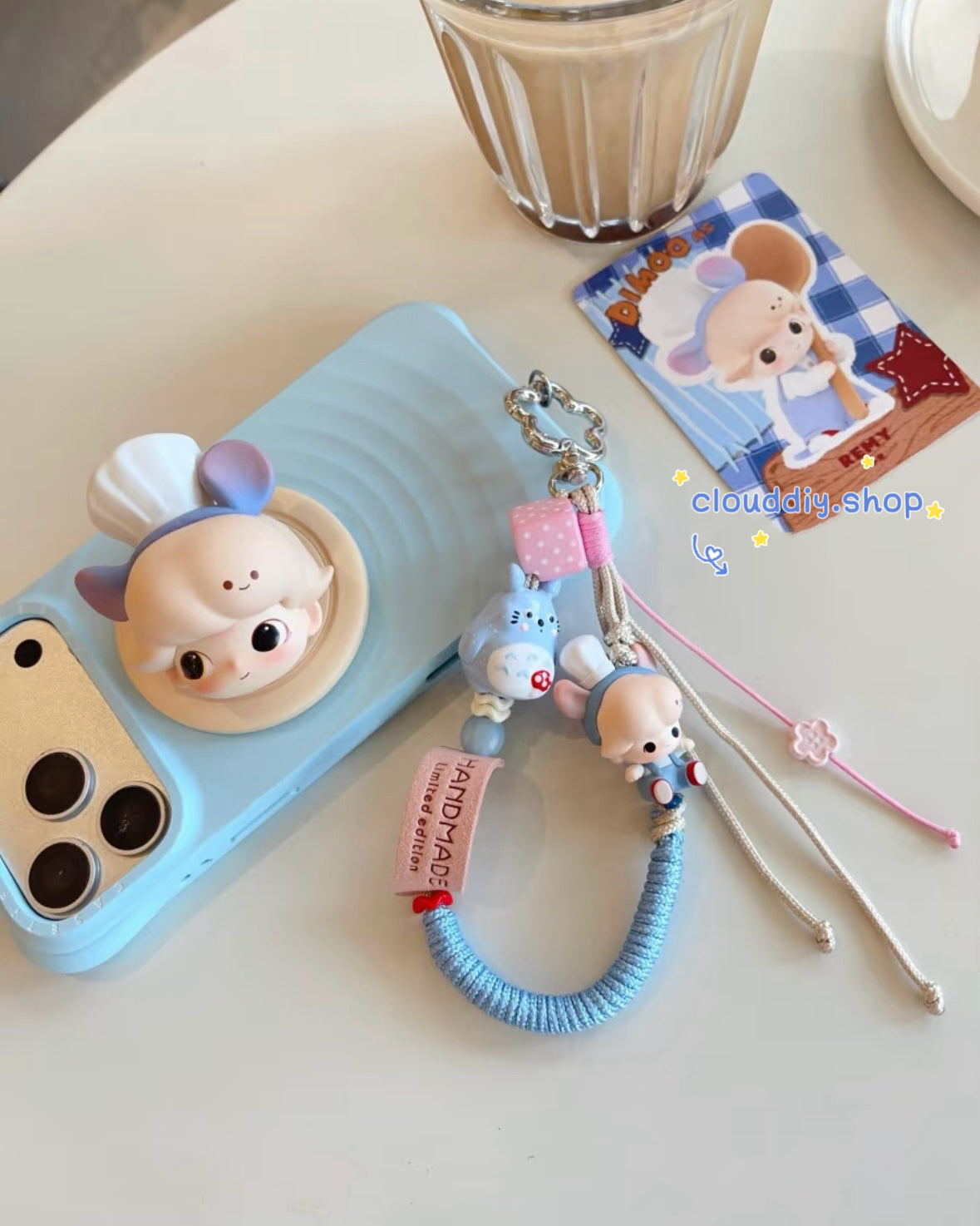Long‑Style Phone Bag Charm