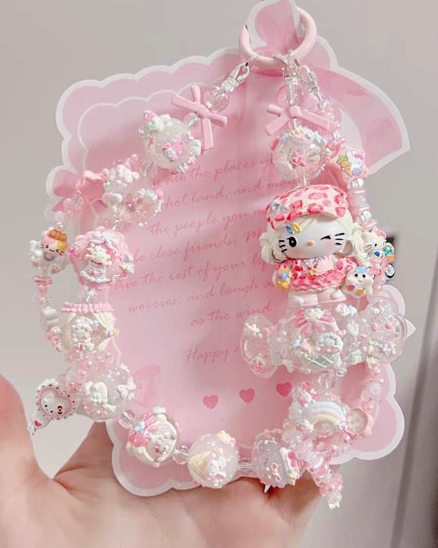 Cute Girl Handmade Keychain