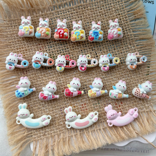 Cute Bunny Alloy Beads