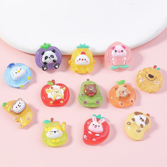 Cute Fruit Animal Charm