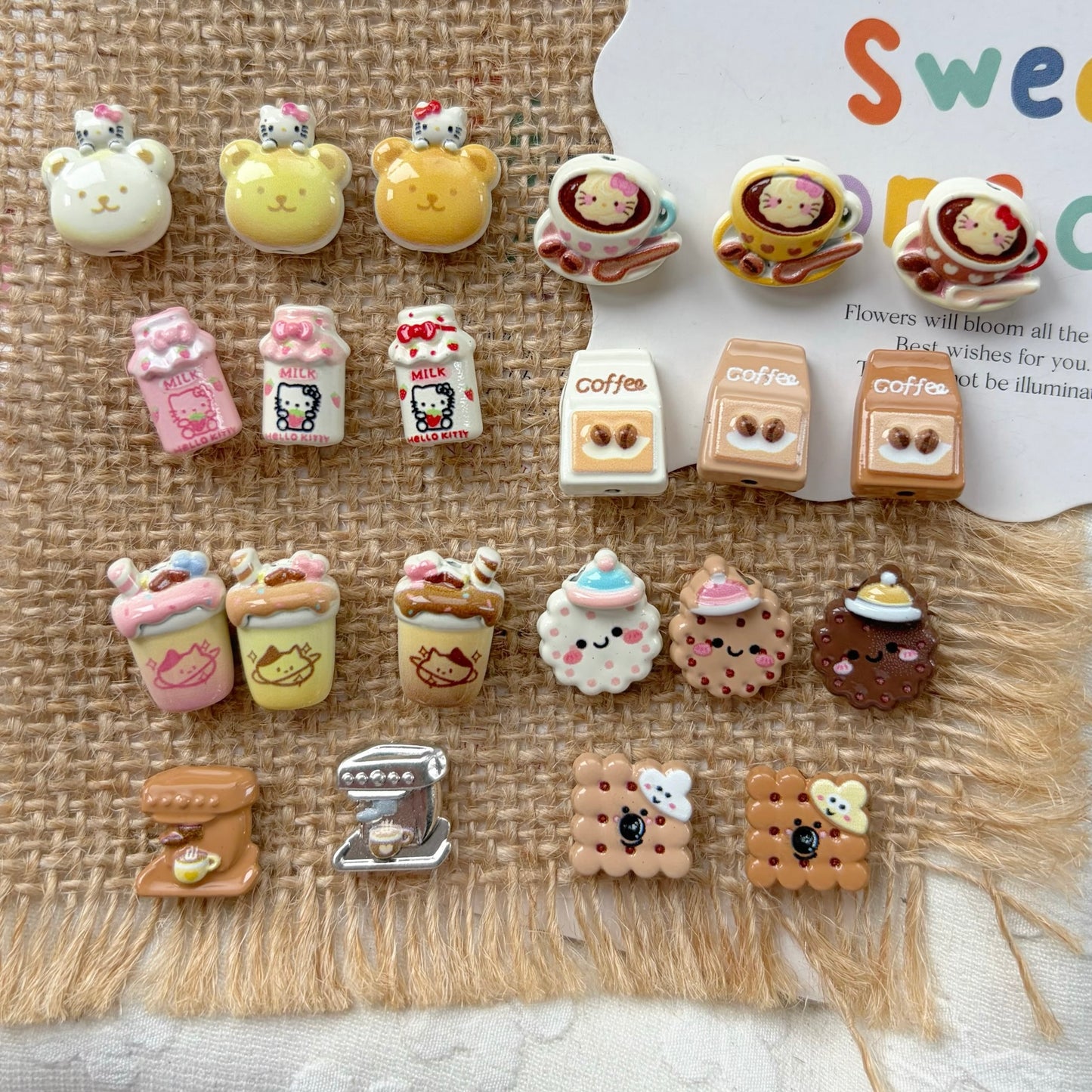 Cute Cookie Alloy Beads