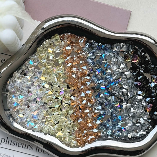Butterfly Crystal Glass Shiny Beads