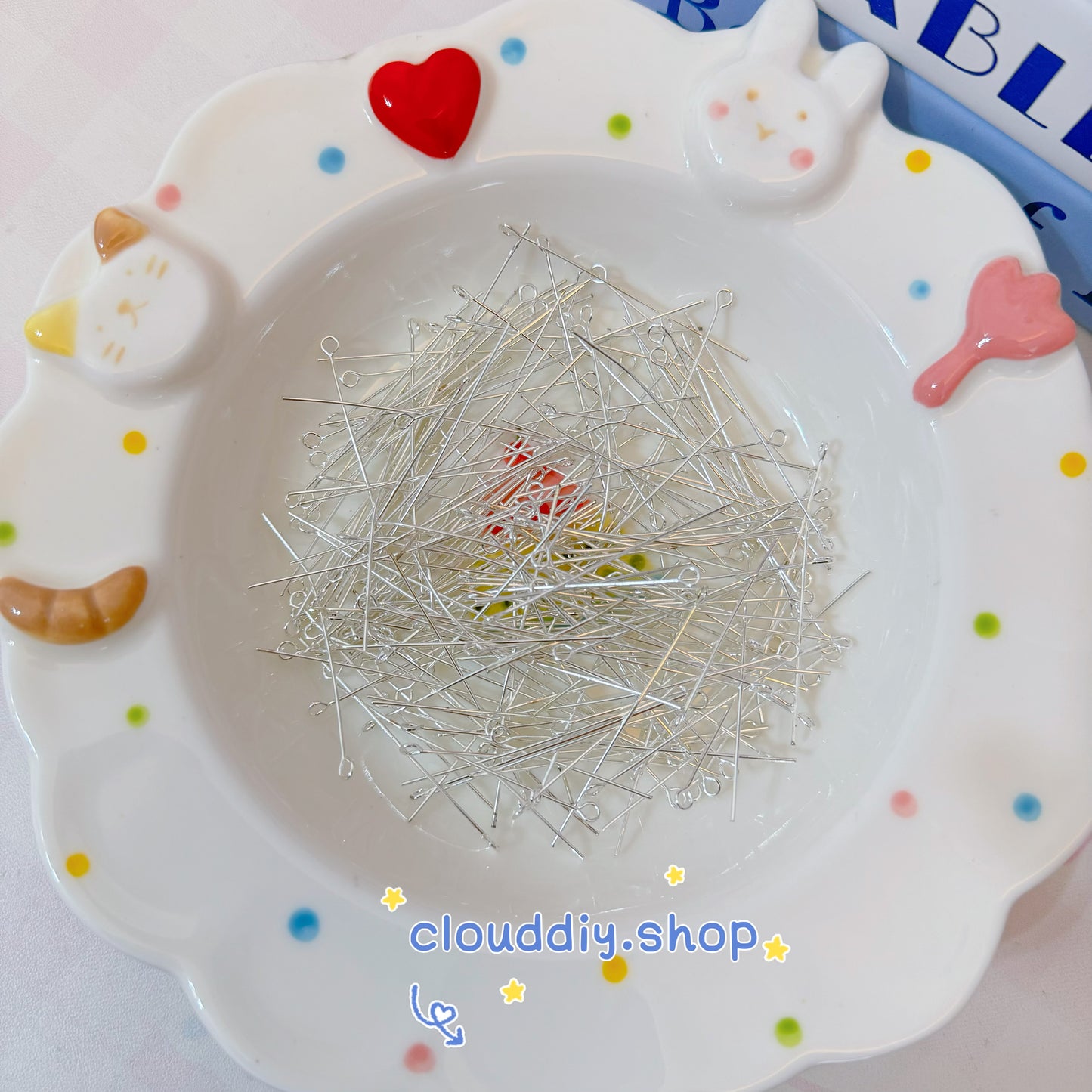 Nine-Letter-Shaped Beaded Needle