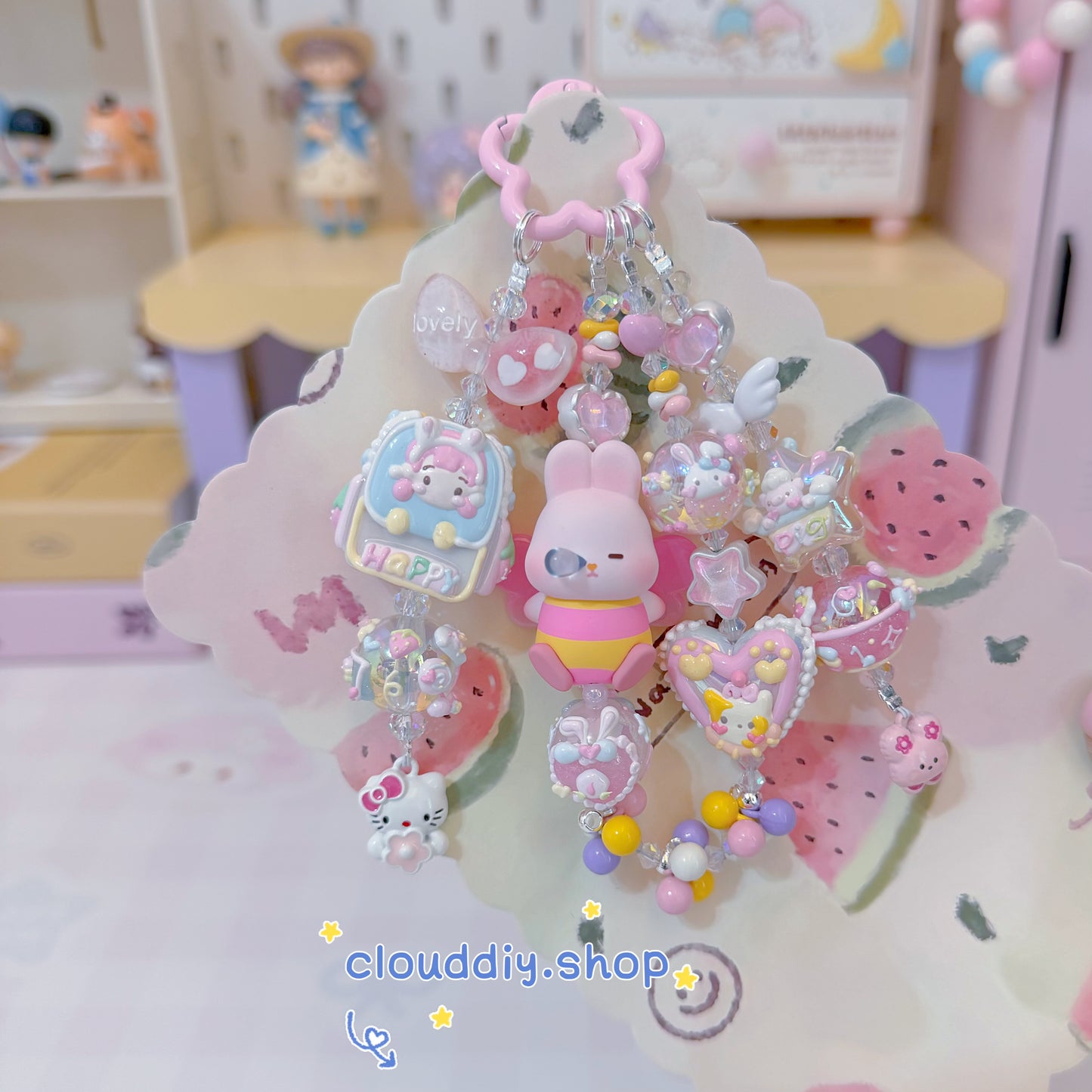 Momo Rabbit Handmade Pendant