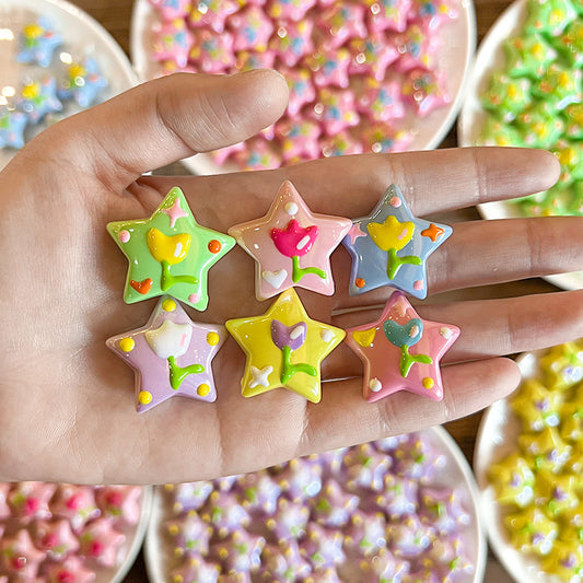 Hand-painted Stars Beaded