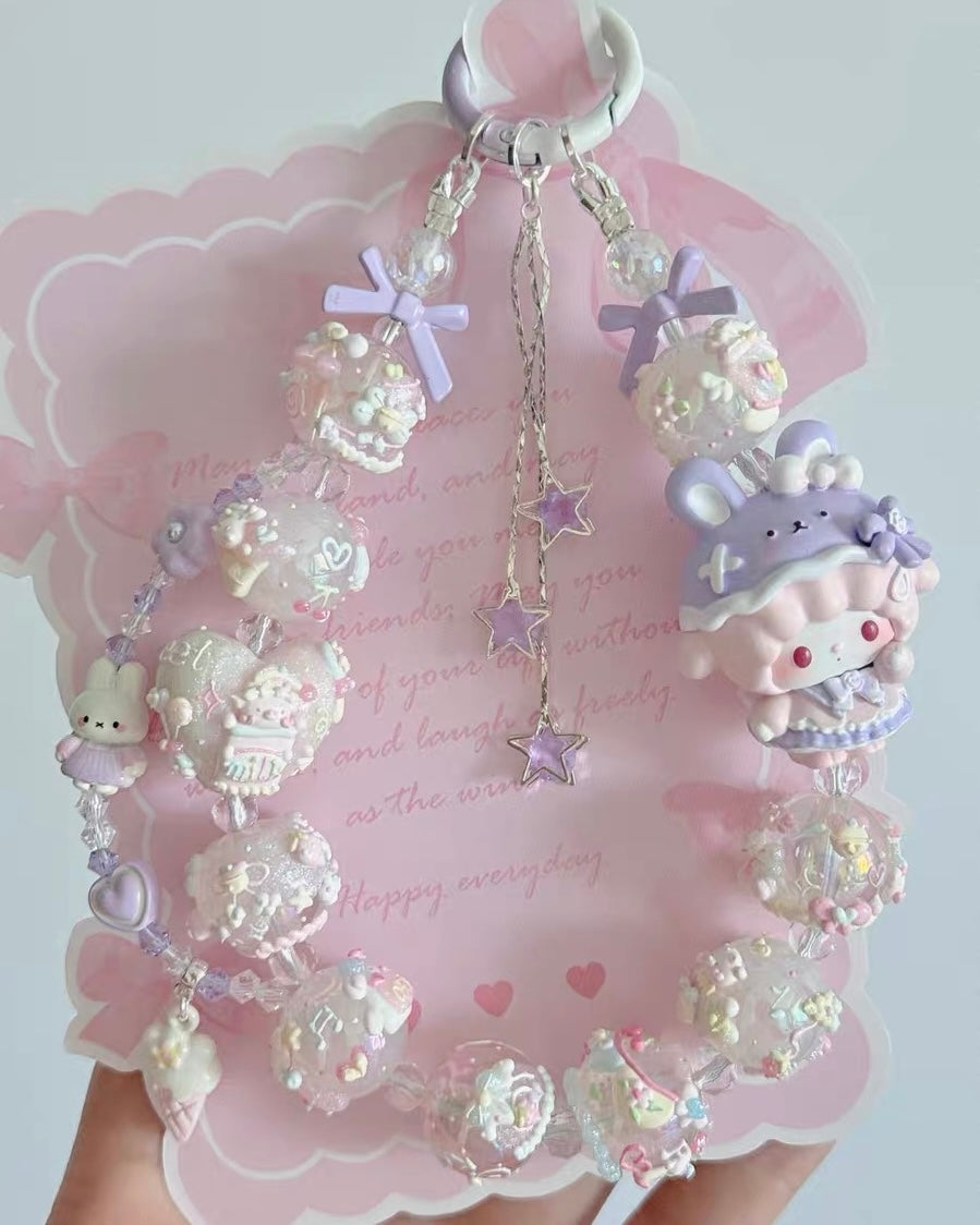 Cute Girl Handmade Keychain
