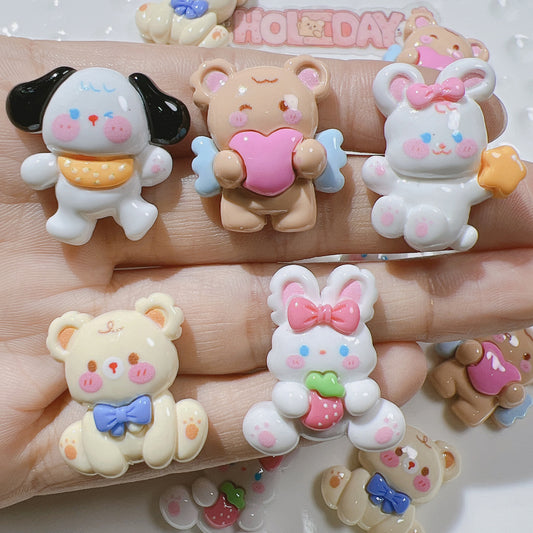 Cute Bear Rabbit Charm