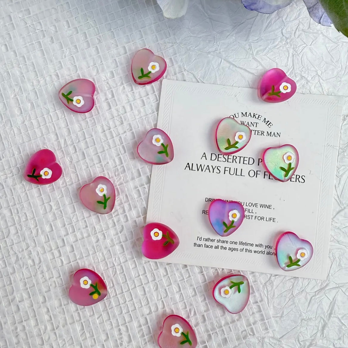 Rose-Shaped Beaded Jewelry