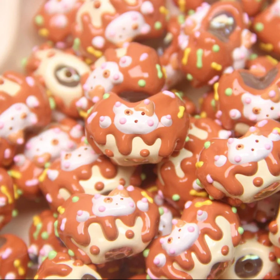 Hand-painted Love Bead