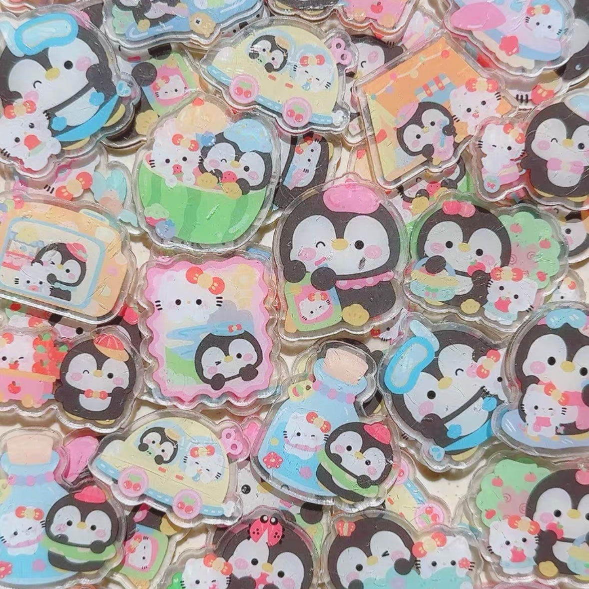 4cm Penguin Acrylic Patch