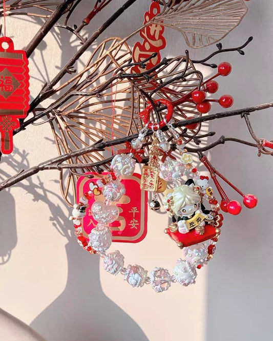 Cute Girl Handmade Keychain