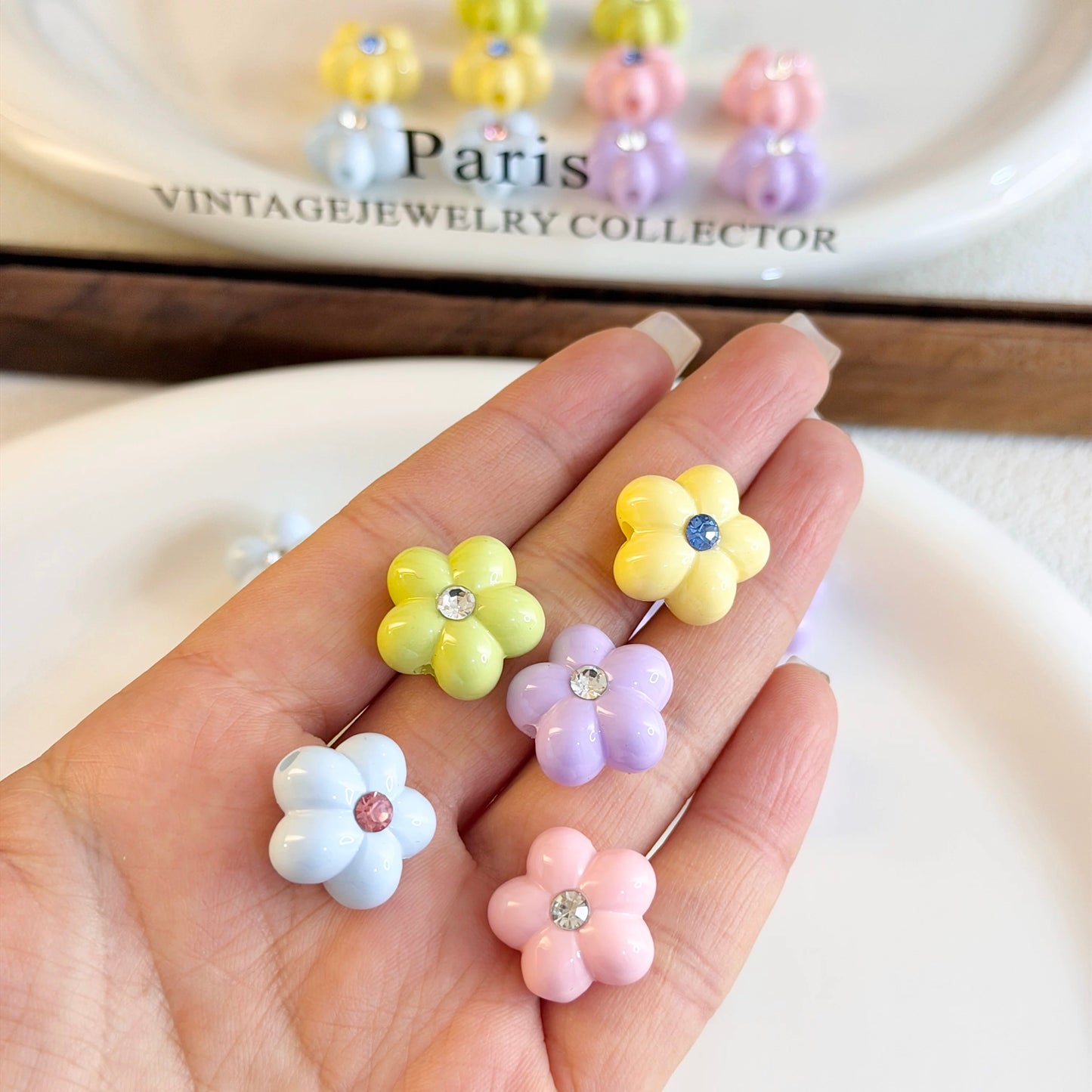 Flower Alloy Beads