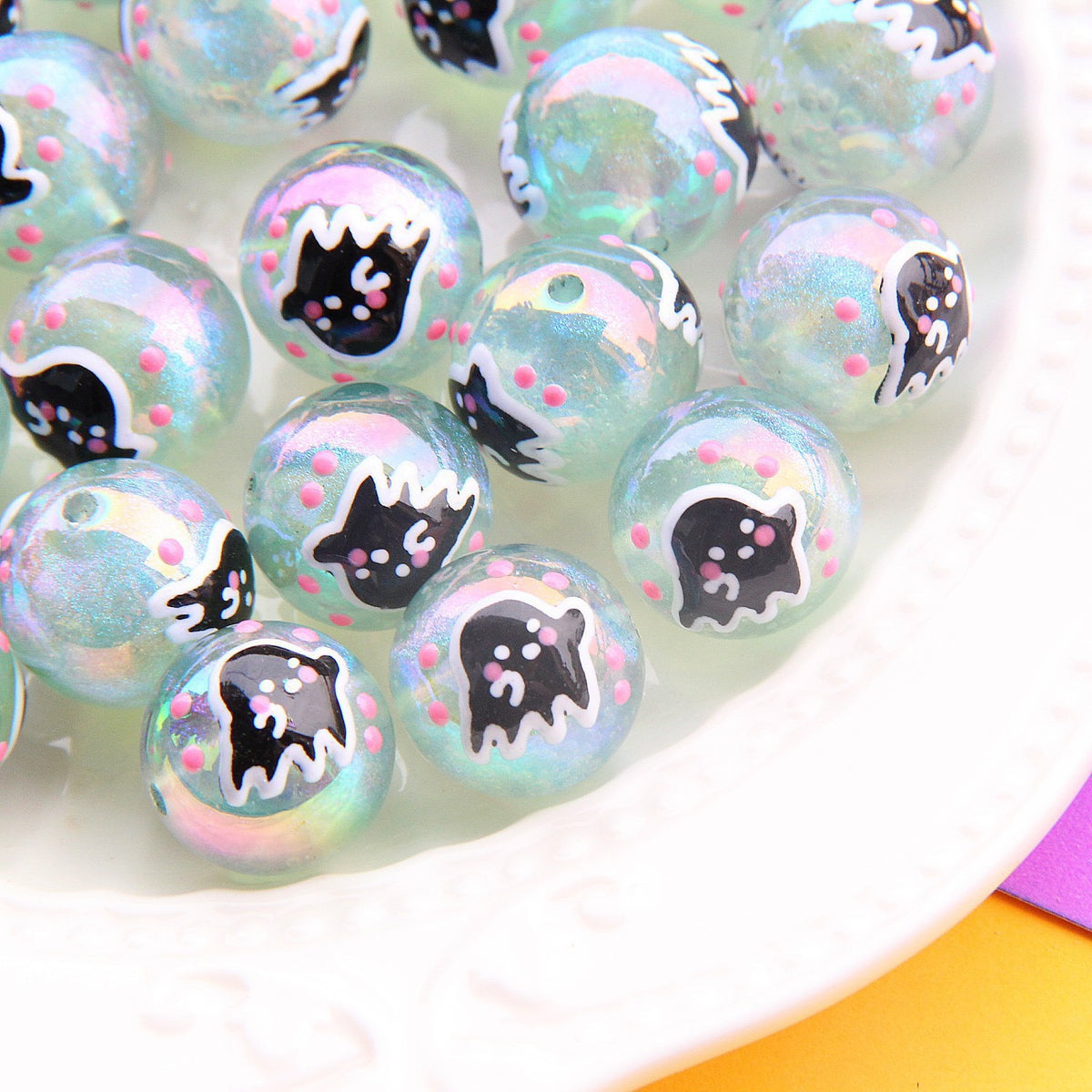 Halloween Hand-painted Beads