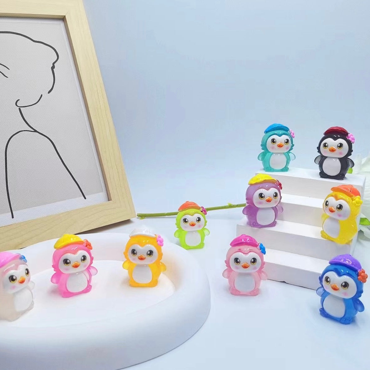 The charm Of Three-Dimensional Luminous Penguins