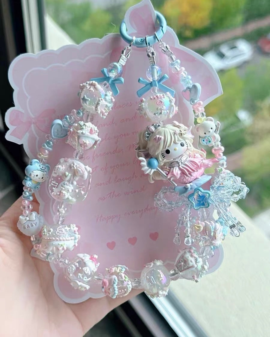 Cute Girl Handmade Keychain