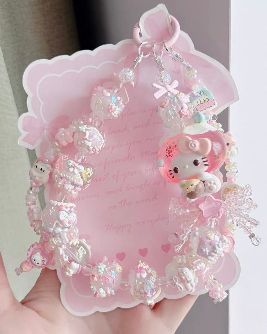 Cute Girl Handmade Keychain