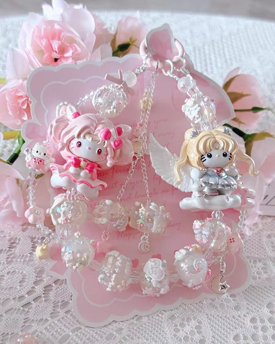 Cute Girl Handmade Keychain