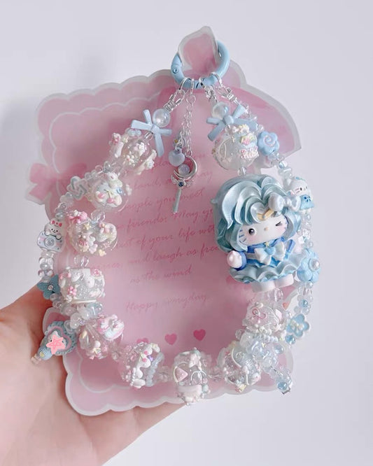 Cute Girl Handmade Keychain