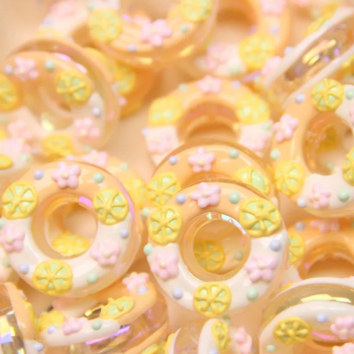 Round Hand-Painted Bead