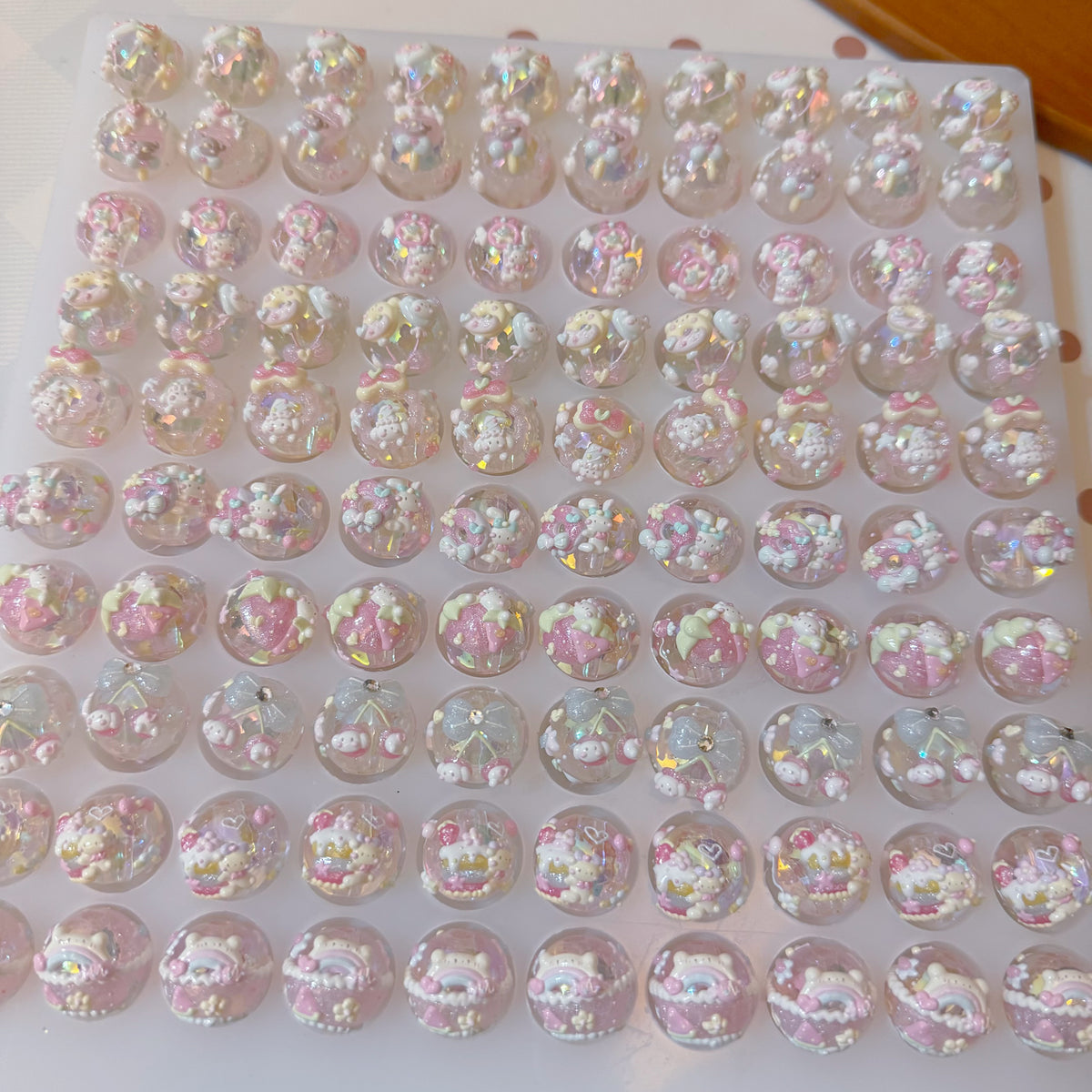 Macaron Cartoon Hand-Painted Beads