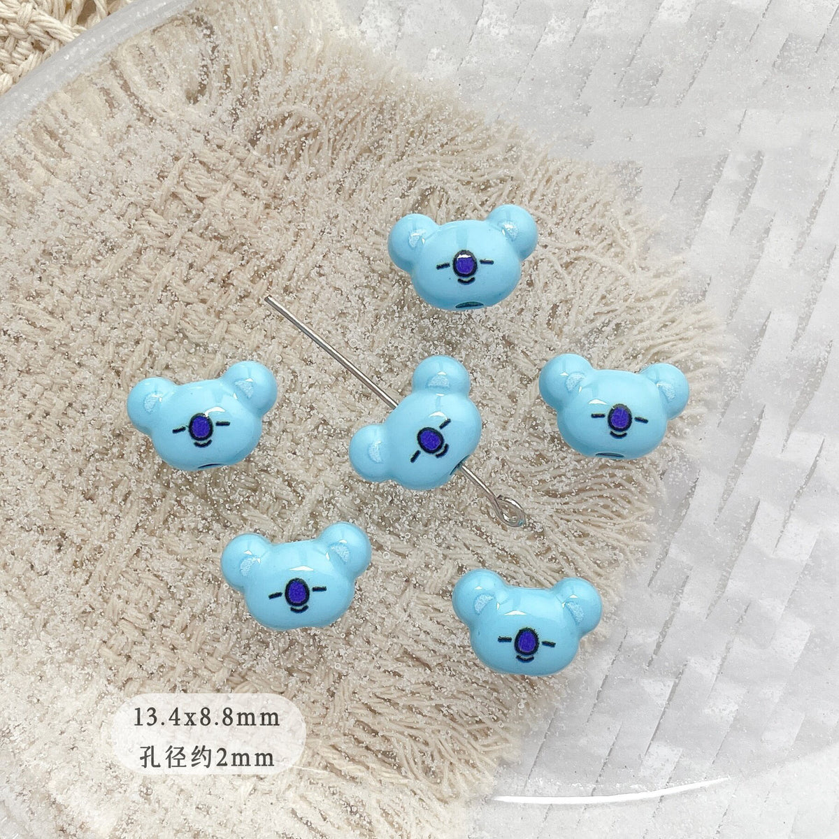 BT21 Alloy Beads