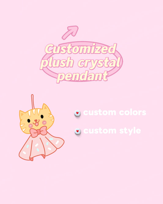 Customized Plush Crystal Diamond Pendant