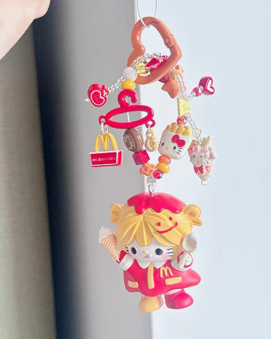 Cute Girl Handmade Keychain