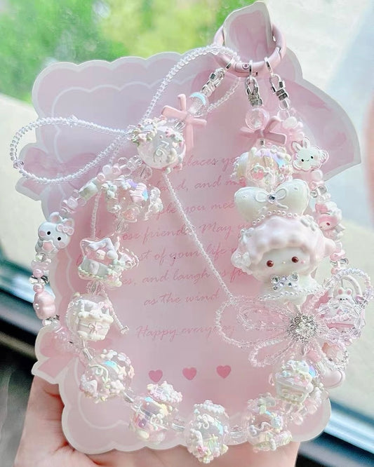 Cute Girl Handmade Keychain