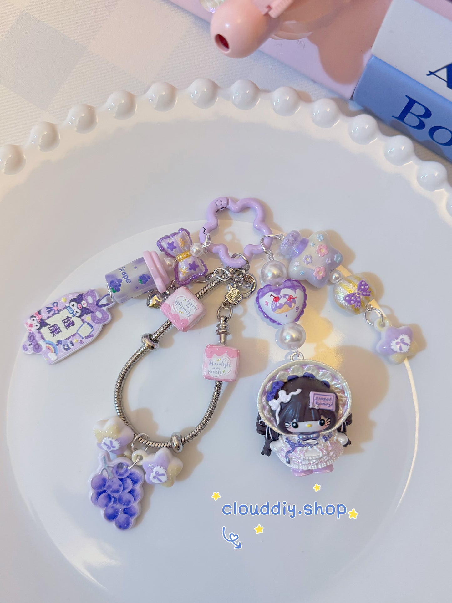 Cute Girl Handmade Keychain