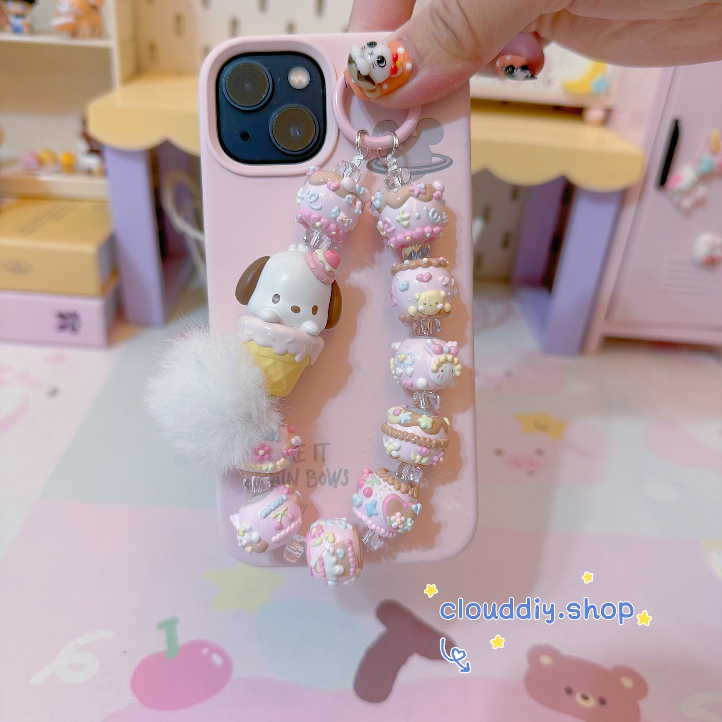 Pochacco Mobile Phone Bag Pendant