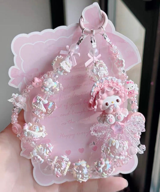 Cute Girl Handmade Keychain