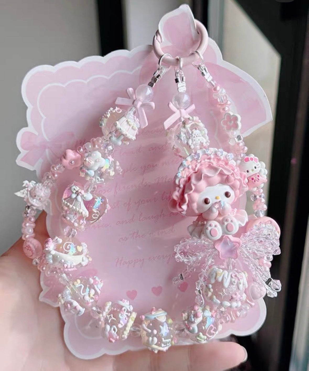 Cute Girl Handmade Keychain