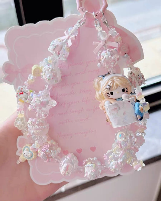 Cute Girl Handmade Keychain