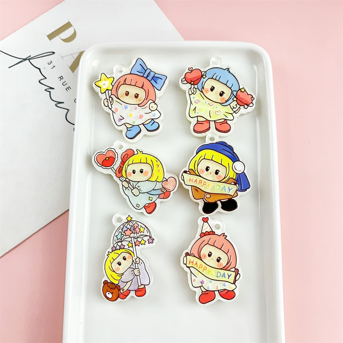 Cute Hand‑Made Embossed Beads
