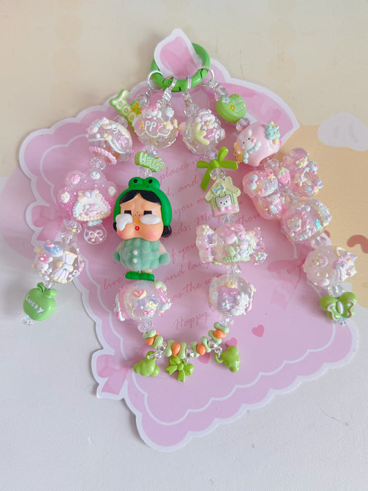 Cute Girl Handmade Keychain