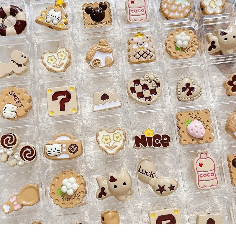 Coffee-Colored Alloy Beaded