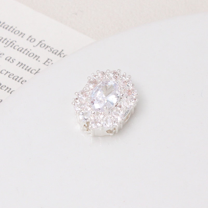 Multi-Pored Diamond-Encrusted Alloy Beads