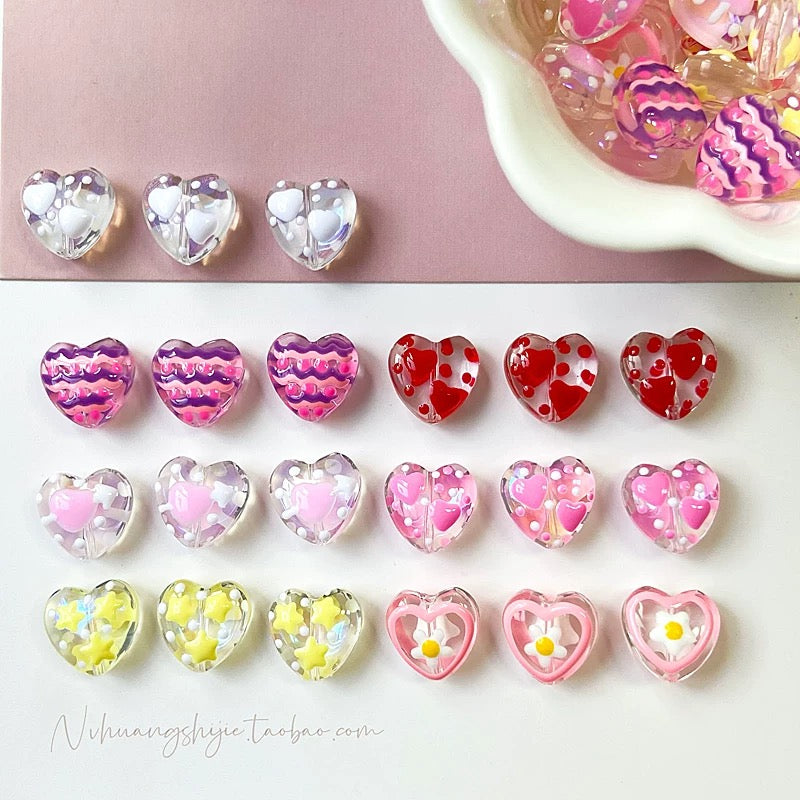 Hand-Painted Love Bead