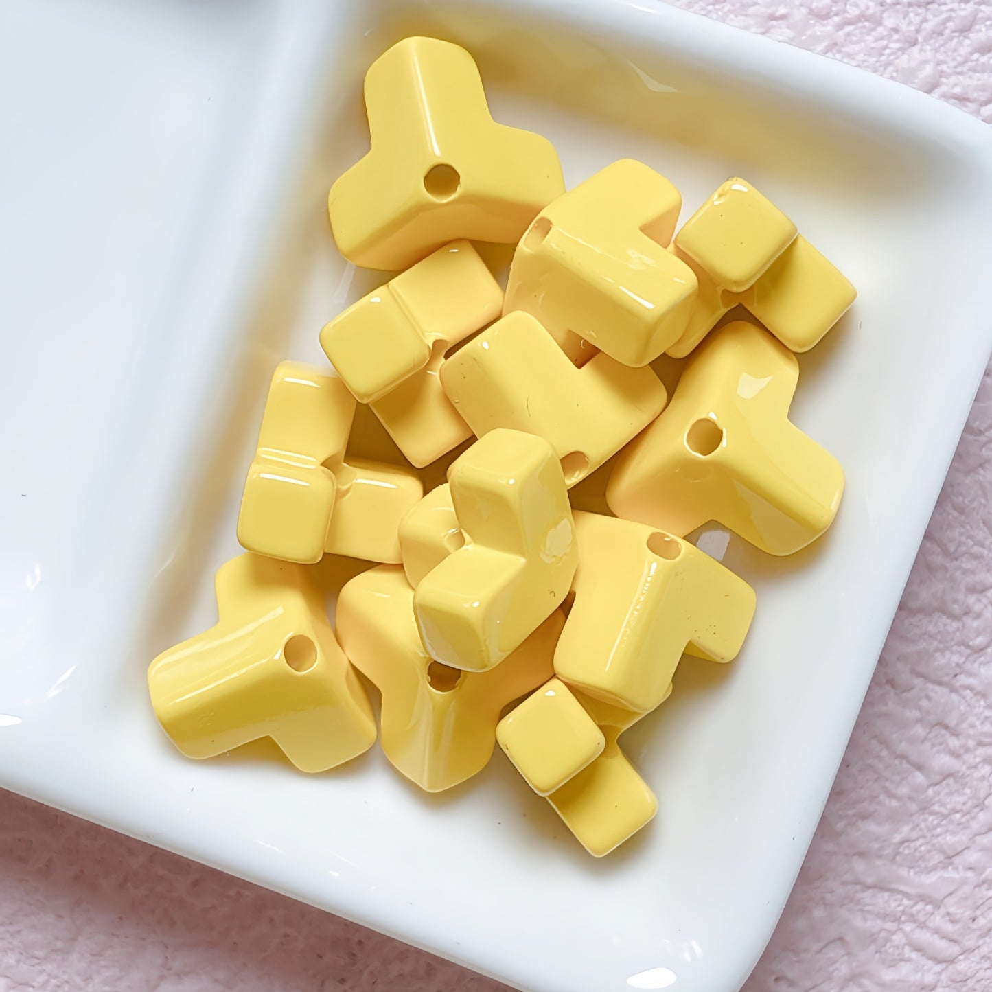 Square Block Stringing Beads