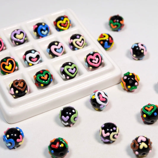 Hand-Painted Love Bead