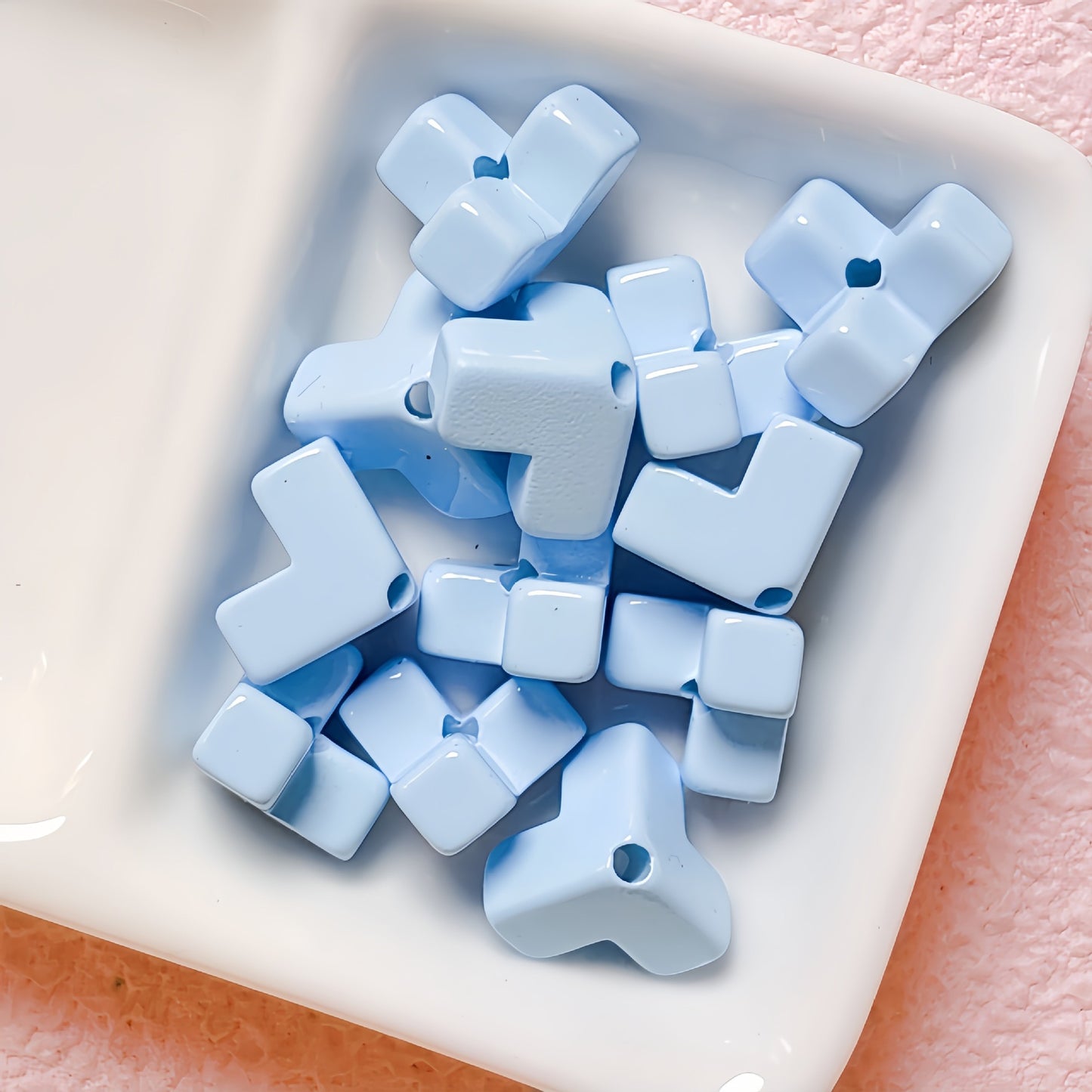 Square Block Stringing Beads