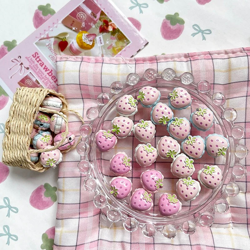 Strawberry Alloy Beads