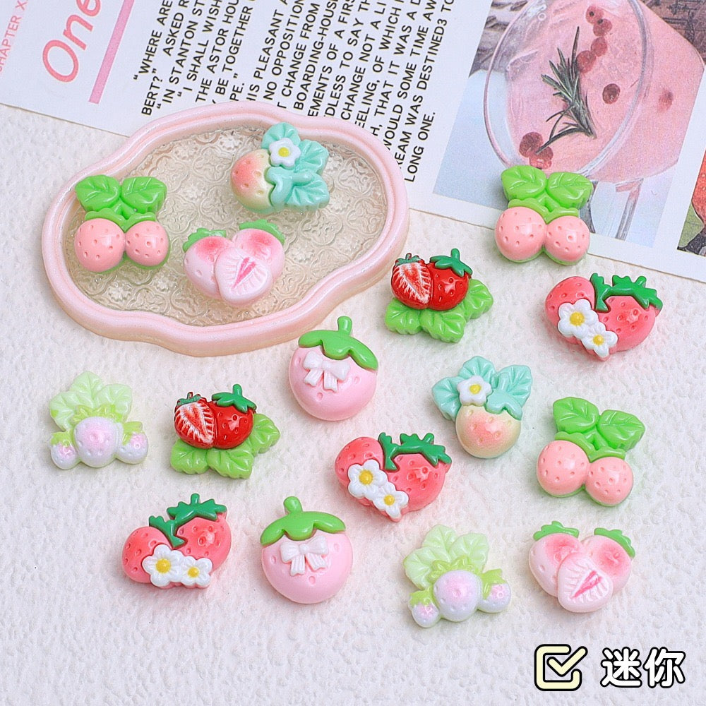 Mini Strawberries Charms