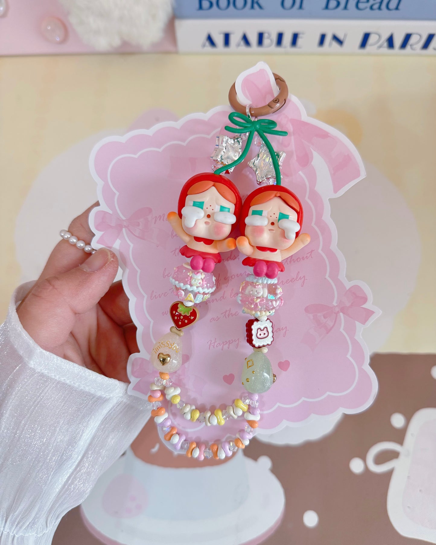 Cute Girl Handmade Keychain