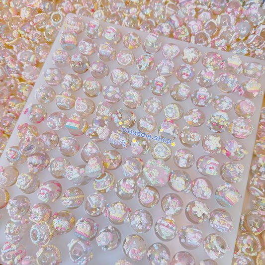 Macaron Hand-Painted Beads