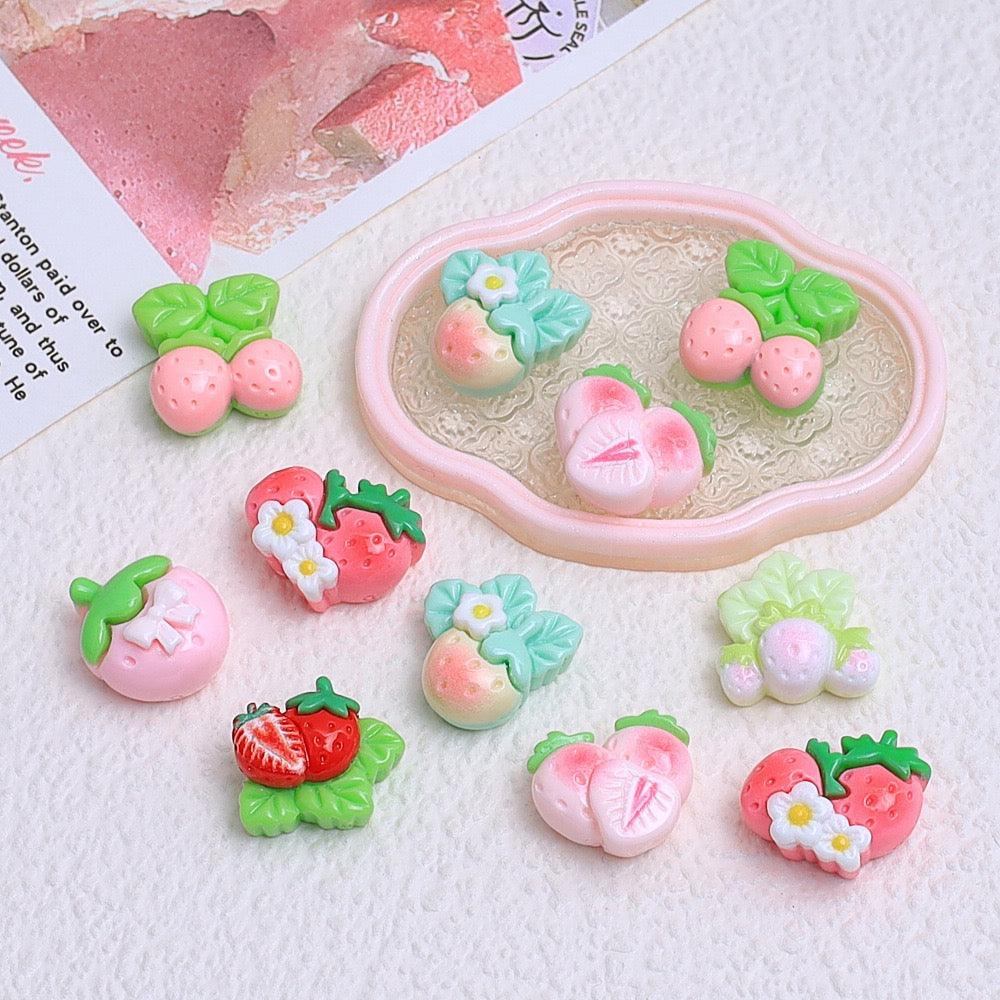 Mini Strawberries Charms