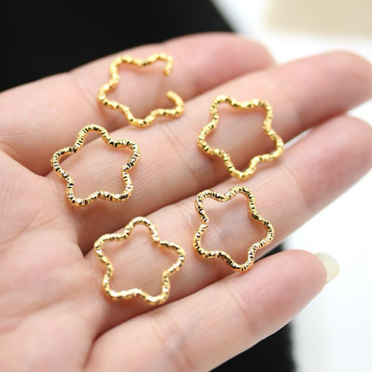 Five-Pointed Star Opening Ring