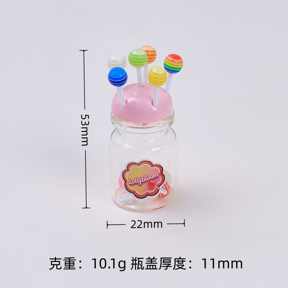 Rainbow Lollipop Charm